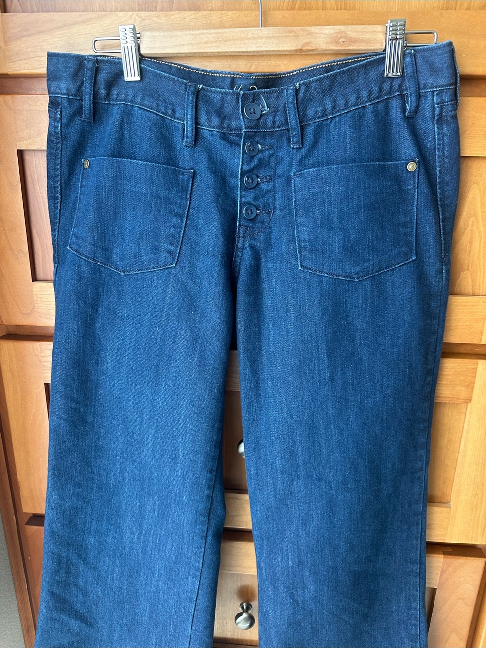 Old Navy Women's Dark Blue Flare Jeans